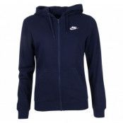 W Nsw Hoodie Fz Flc, Obsidian/Obsidian/Obsidian/Whi, L,  Nike