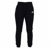 W Nsw Pant Flc Reg, Black/Black/White, Xxl,  Byxor