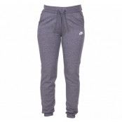 W Nsw Pant Flc Reg, Charcoal Heathr/Dark Grey/Whit, S,  Nike