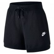 W Nsw Short Ft, Black/Black/White, L,  Nike