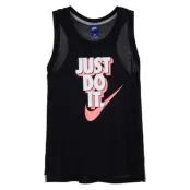 W Nsw Tank Jdi Prep, Black/White/Lt Atomic Pink, S,  Träningslinnen