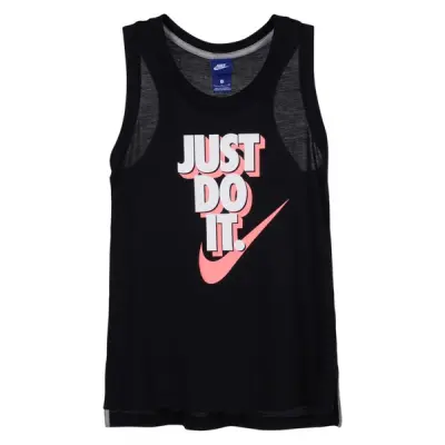 W Nsw Tank Jdi Prep, Black/White/Lt Atomic Pink, S,  Träningslinnen