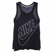 W Nsw Tank Logo, Black/Black/White, M,  Nike