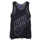 W Nsw Tank Logo, Black/Black/White, M,  Nike