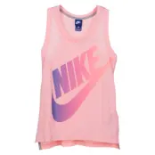 W Nsw Tank Logo Futura, Bleached Coral/Purple Slate, S,  Nike