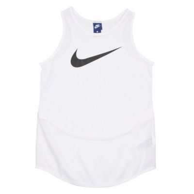 W Nsw Tank Swsh Msh, White/White/Black, L,  T-Shirts