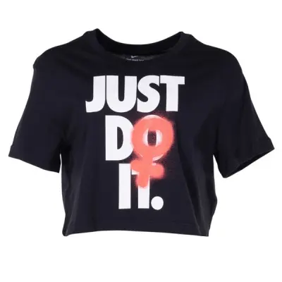 W Nsw Tee Rebel Crop 2, Black, Xl,  T-Shirts