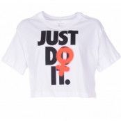 W Nsw Tee Rebel Crop 2, White, Xs, Nike