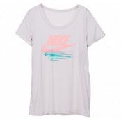 W Nsw Tee Tb Bf Nike Sunset, Light Bone/Crimson Pulse, L,  T-Shirts