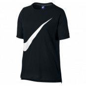 W Nsw Top Ss Prep, Black/White, M,  Nike