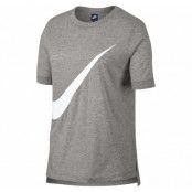 W Nsw Top Ss Prep, Dk Grey Heather/White, S,  Nike