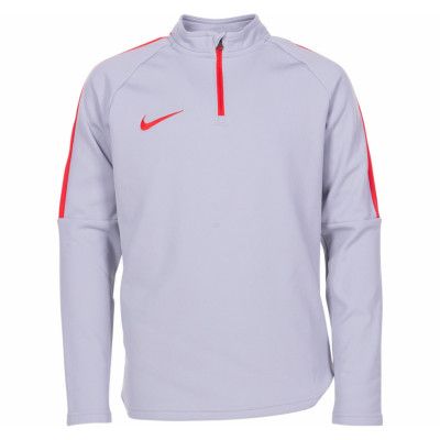 Y Nk Dry Acdmy Dril Top, Wolf Grey/Lt Crimson/Lt Crimso, Xs,  Nike