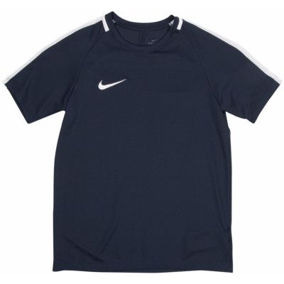 Y Nk Dry Acdmy Top Ss, Obsidian/White/White, Xs,  Nike