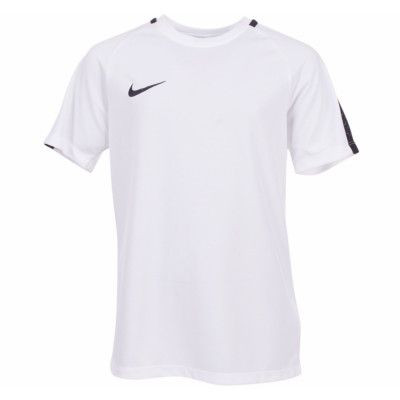 Y Nk Dry Acdmy Top Ss, White/Black/Black, Xs,  Nike