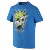 Ya Gfa Skull Tee Yth, Lt Photo Blue/Dk Grey Heather, S,  Nike