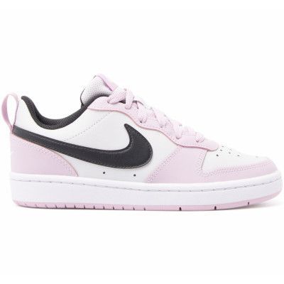 Nike Court Borough Low 2 Big K, Photon Dust/Off Noir-Iced Lila, 38.5