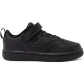 Nike Court Borough Low 2 Littl, Black/Black-Black, 30
