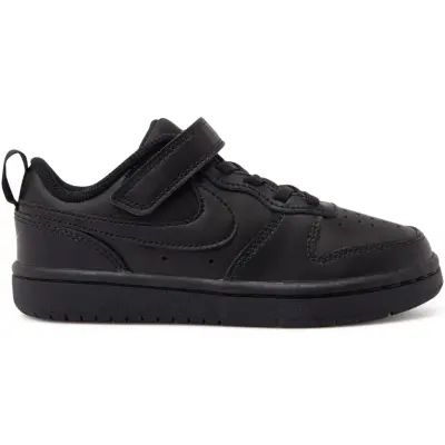 Nike Court Borough Low 2 Littl, Black/Black-Black, 30