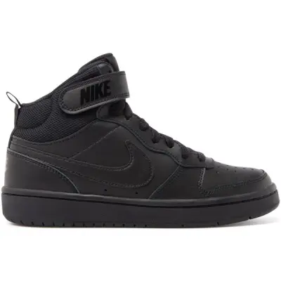 Nike Court Borough Mid 2 Big K, Black/Black-Black, 38.5