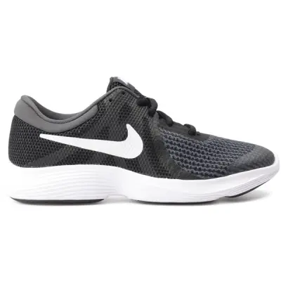 Nike Revolution 4 Big Kids' Ru, Black/White-Anthracite, 38.5