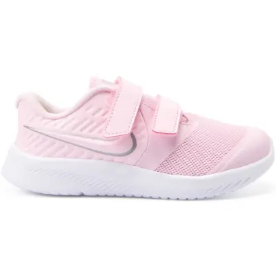 Nike Star Runner 2 Baby/Toddle, Pink Foam /Metallic Silver-Vol, 22