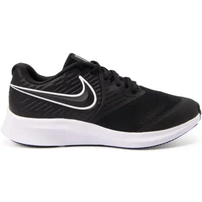 Nike Star Runner 2 Big Kids' R, Black/White-Black-Volt, 38.5