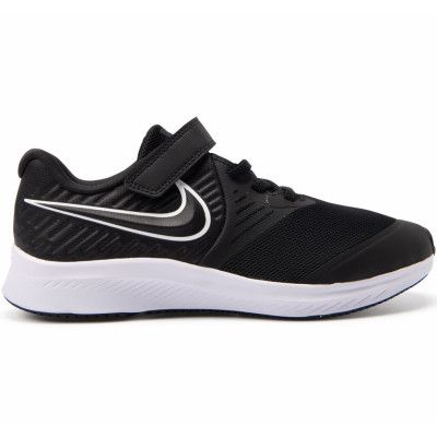 Nike Star Runner 2 Little Kids, Black/White-Black-Volt, 33.5