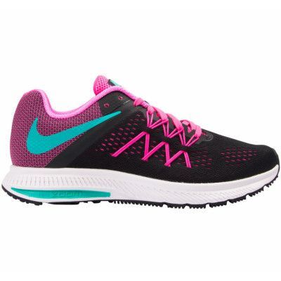 Wmns Nike Zoom Winflo 3, Black/Clr Jade-Pnk Blst-White, 44
