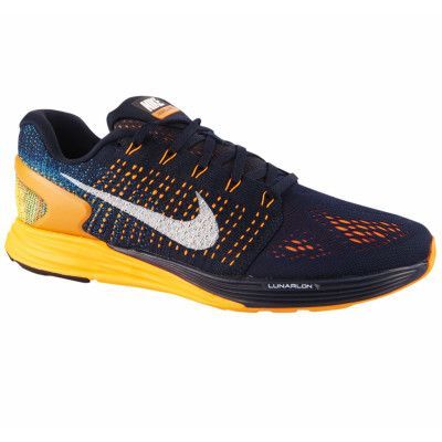Nike Lunarglide 7, Drk Obsidian/Smmt Wht-Ttl Orng, 47