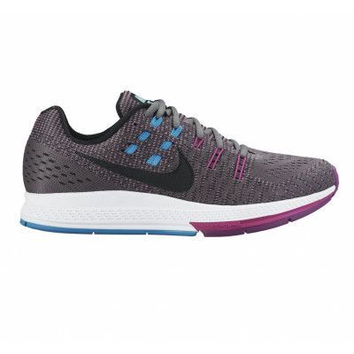 W Nike Air Zoom Structure 19, Cool Grey/Black-Fuchsia Flash, 36