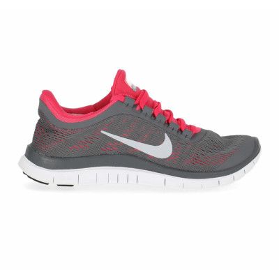 Wmns Nike Free 3.0 V5, Dark Grey/White-Pink Force, 39