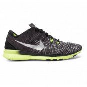 Wmns Nke Free 5.0 Tr Fit 5 Prt, Black/Metallic Silver-Volt, 35,5