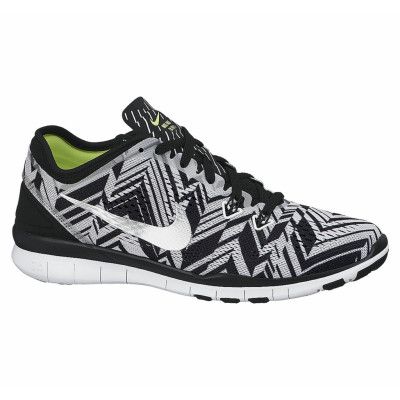 Wmns Nke Free 5.0 Tr Fit 5 Prt, Black/Mtllc Silver-White-Vlt, 40,5