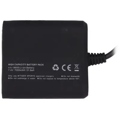 M Tiger Sports Battery-Pack 7,4V, 7000 Mah 4-Cell Tillbehör Pannlampa
