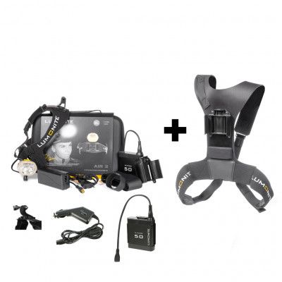 Pannlampa LUMONITE Air (v.2) - 2489 lm / Laddbar, PREMIUM-paket