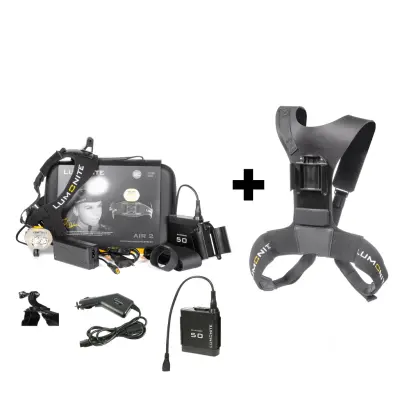 Pannlampa LUMONITE Air (v.2) - 2489 lm / Laddbar, PREMIUM-paket