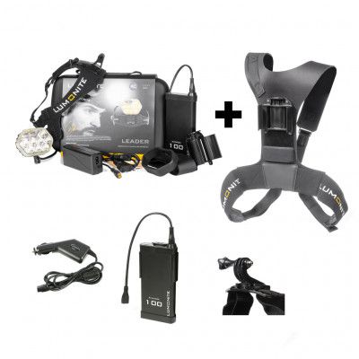 Pannlampa LUMONITE Leader - 6838 lm / Laddbar, PREMIUM-paket