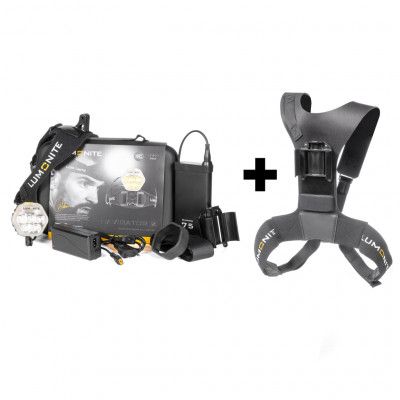 Pannlampa LUMONITE Navigator (v.2), 3864 lm, Standard-paket + batterisele