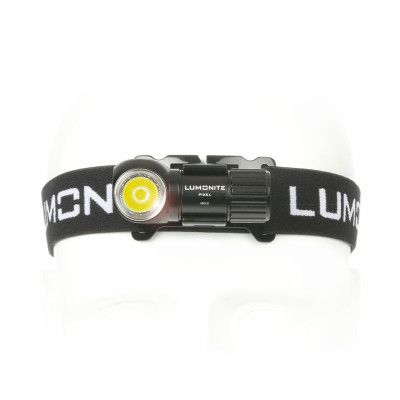 Pannlampa LUMONITE Pixel, 250 lm, Grundpaket (lampa, batteri, laddkabel, pannband)