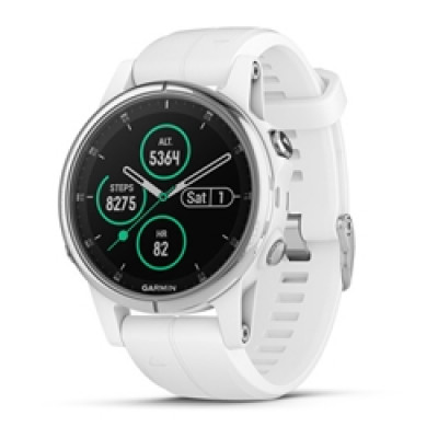 Garmin Fenix 5S Plus Sapphire White With White Band