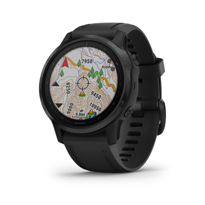Garmin Fenix6S Pro Black W/Black Band Gps Watch