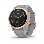 Garmin Fenix 6SSapphire Rose Gold W/Gray Band Gps Watch