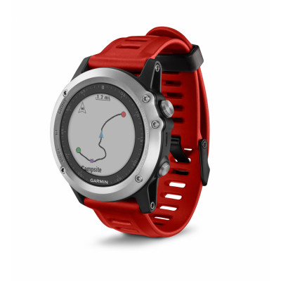 Garmin Fenix 3 HRM Bundle Outdoorklocka Silver/Röd