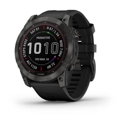 Garmin Fenix 7X Sapphire Solar, Carbon Gray/TiW/Silcone Band