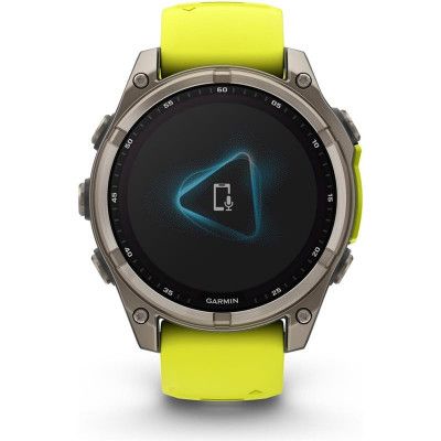 Garmin fenix 8 47mm,Saphire Solar Silver/Yellow