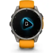 Garmin fenix 8 47mm.AMOLED.Saphire Silver/Orange
