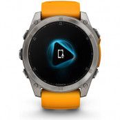 Garmin fenix 8 51mm,AMOLED,Saphire Silver/Orange