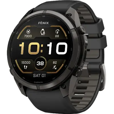 Garmin Fenix 9 Pro Amoled 51 mm Mörkgrå/Svart | Pulsklocka