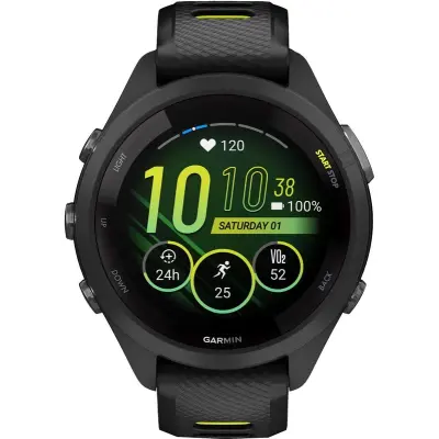 Garmin Forerunner 265 S Pulsklocka Black/Amp Yellow