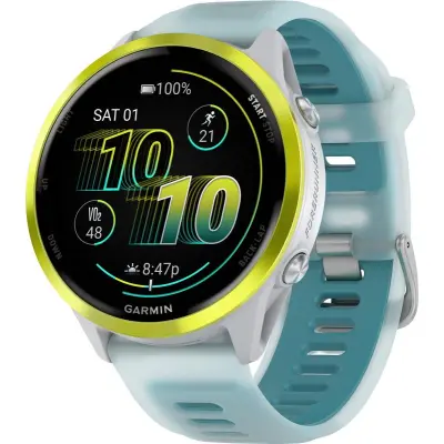 Garmin Forerunner 570 Amoled 47 mm Pulsklocka Whitestone/Amp Yellow